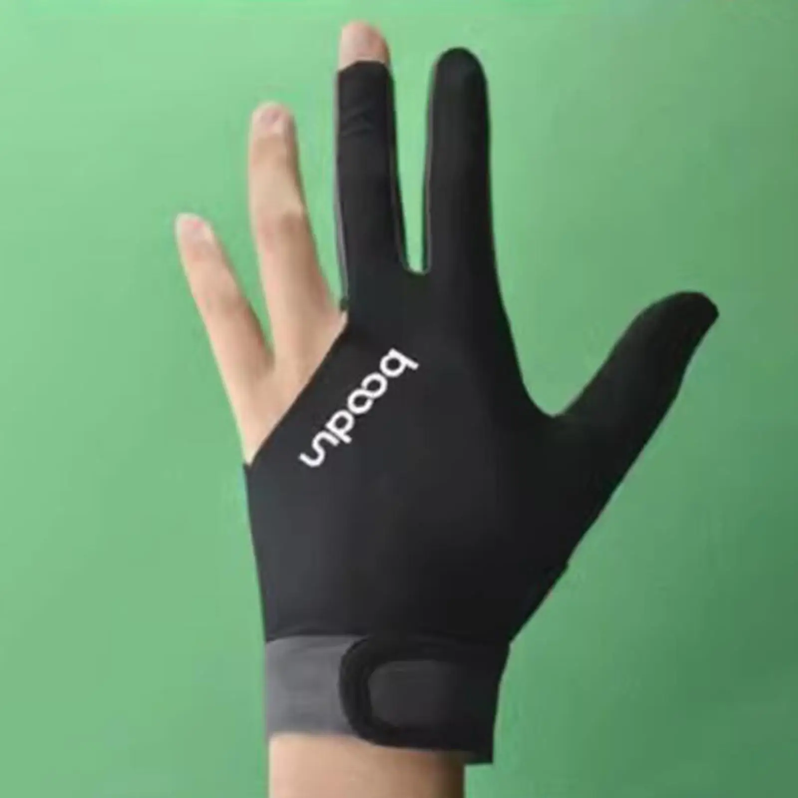 Universal Billiard Glove Three Finger Design Quick Drying and Comfort Wear Resistant Snooker Mitts for Pool Game