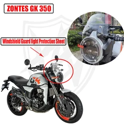 ZONTES GK 350 350 GK 용 수정 된 앞 유리 전면 소형 앞 유리 헤드 라이트 색상 변경 보호 시트