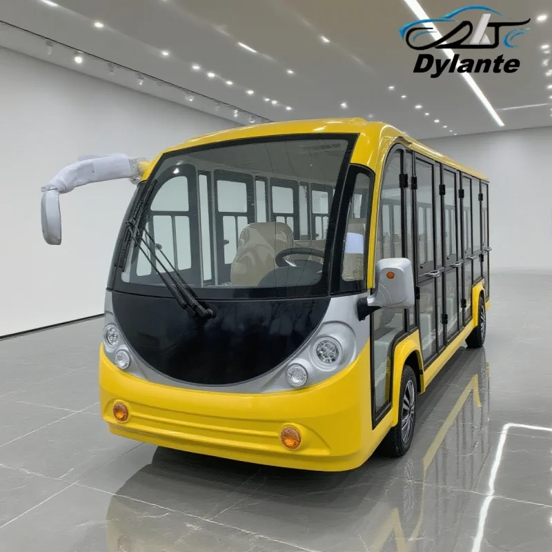 Manufacturer Affordable Electric Tour Bus 7000W High Power AC Motor Free Custom Color Luxury Sightseeing Bus Closed Tourist Bus