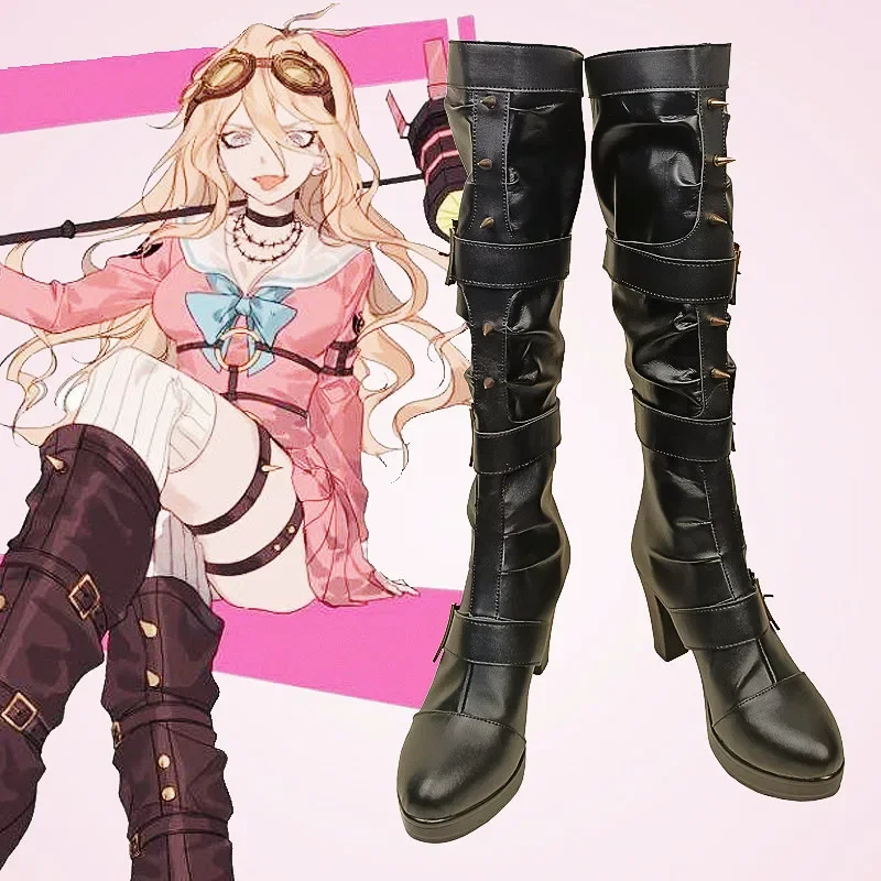 

Новая игра Danganronpa V3 Killing Harmony Miu Iruma, ботинки для косплея, аксессуары для вечеринки на Хэллоуин