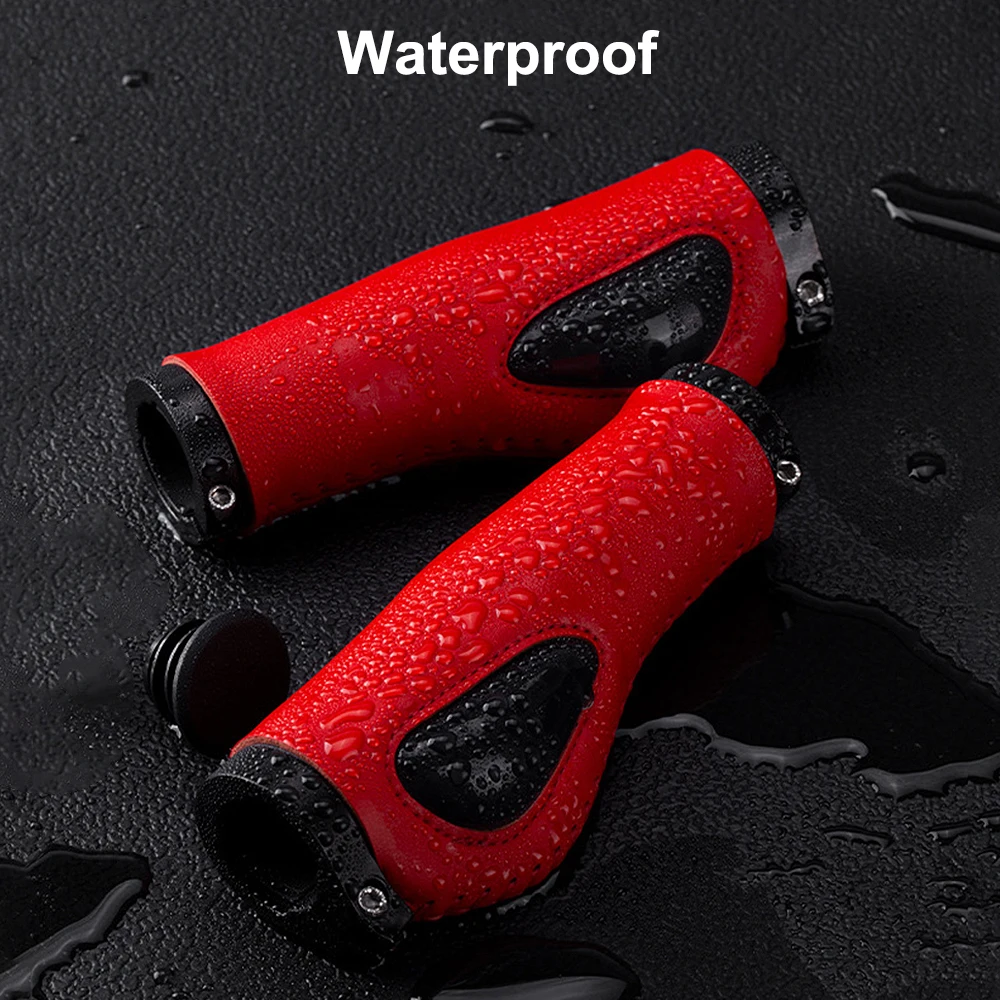 Mountain bike guiador apertos cobre protetor de palma guardas bola de carne de silicone líquido amortecido couro do plutônio acessórios da bicicleta