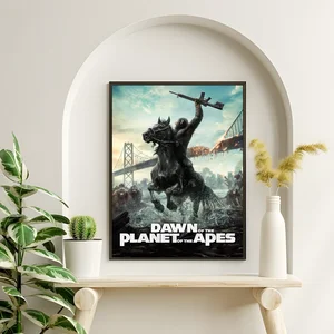 Film Fiksi Ilmiah W-War For The P-Planet Of The Apes Cetakan Poster Desain Sempurna Hadiah Dekorasi Rumah Modern Nordik 6 penjualan terbaik planet kera - №