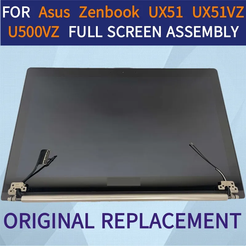 montagem lcd completa com tampa display de vidro substituicao original para asus zenbook ux51 ux51vz fhd 1920x1080 01