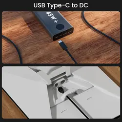 2M/6.5FT For Starlink Mini USB C to DC Power Cable 100W USB Type-C Input Waterproof Barrel Jack Charg Cord Work 65W+ PD Source