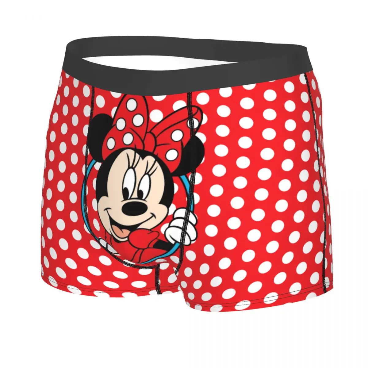 Mickey Mouse Underwear Male Printed Customized Boxer Briefs Shorts Panties Breathable Underpants