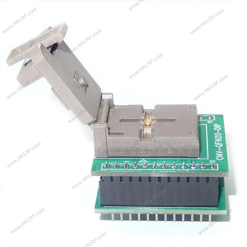 

New Arrival DFN20 QFN20 to DIP20(24pin) CNV-QFN20-DIP Programmer Adapter Sockets DFN20 MLF8 3*3