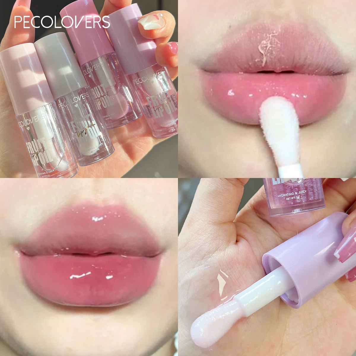 Moisturizing Lip Gloss Transparent Glow Oil Hydrating LipGlazeEnhancer Makeup Liquid Lipstick Cosmetic