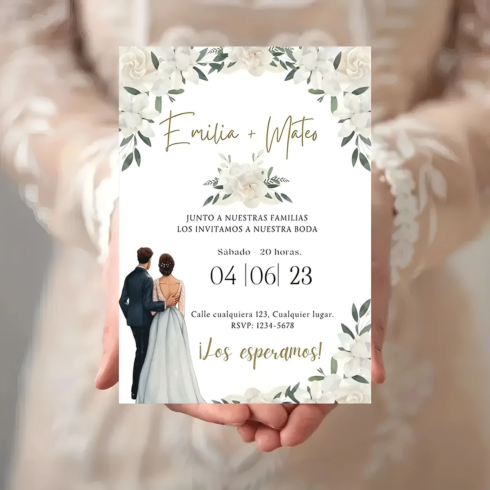 パーソナライズされたエレガントな結婚式の招待状、席札、サンキューカード、アクティビティテーブルカード、パーティー用品