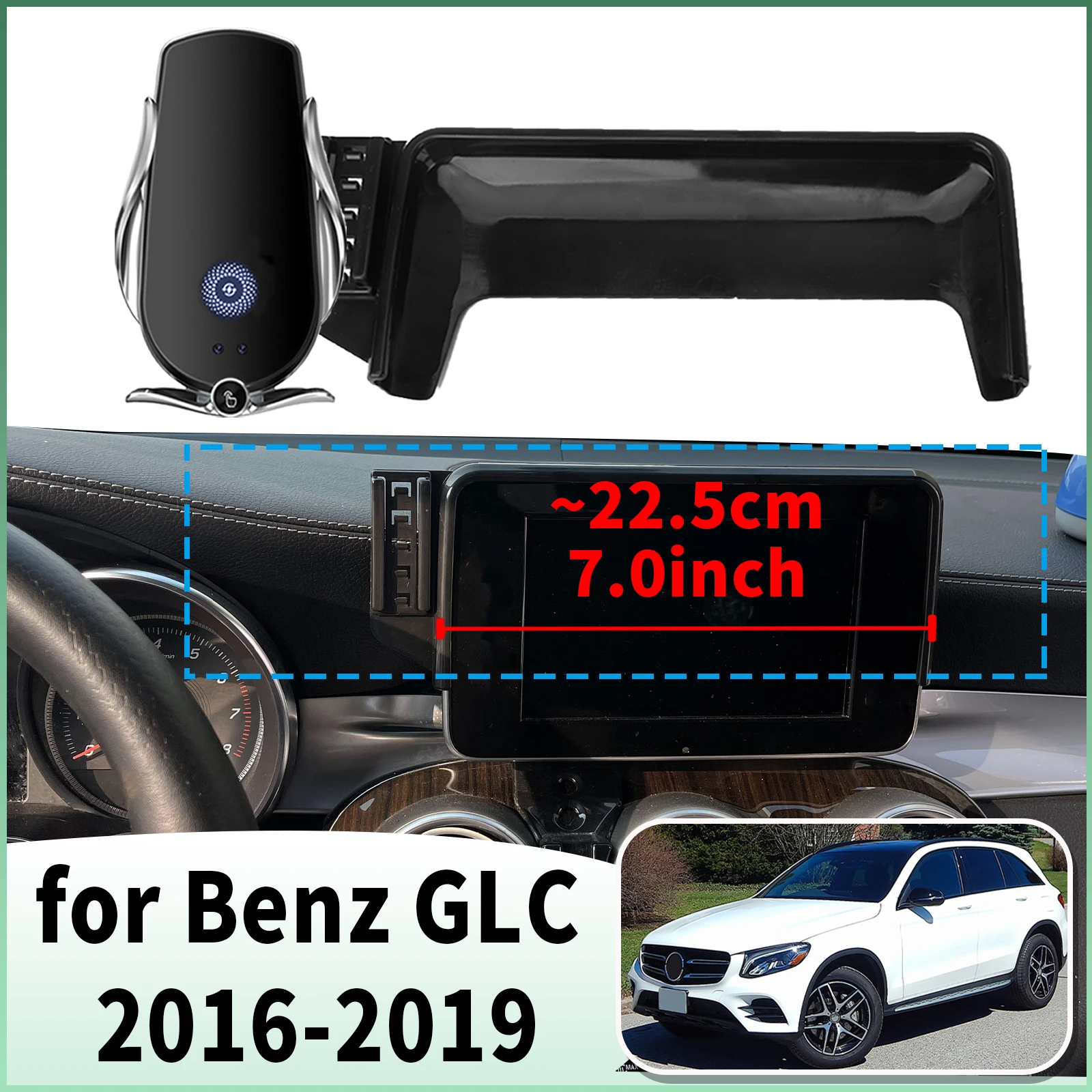 

fit for Mercedes-Benz GLC 2016-2019 (7.0in) X253 C253 Specific Dashboard Navigation Phone Holder Mount Design Car​​ accessoires