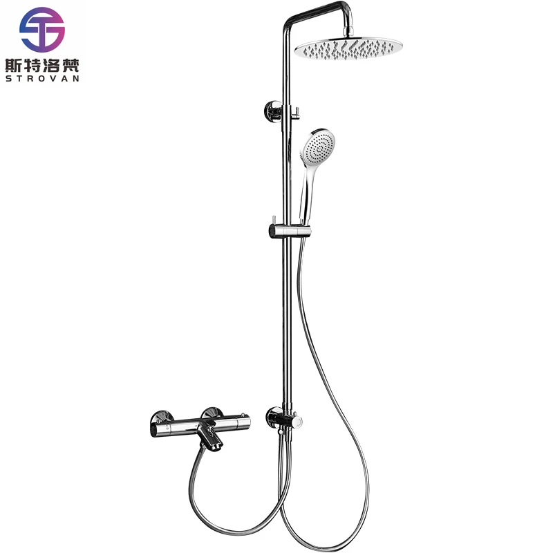

Thermostatic bar Bath Shower Mixer Tap Taps Set Thermostatic Mixer Showerthermostatic Shower / Bath Faucet