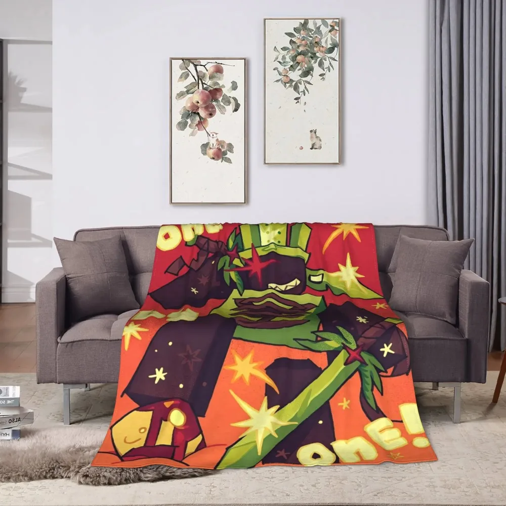 Forsaken One by One Knitted Blanket Coral Fleece Plush Super Warm Throw Blankets for Bedroom Sofa Bedroom Quilt