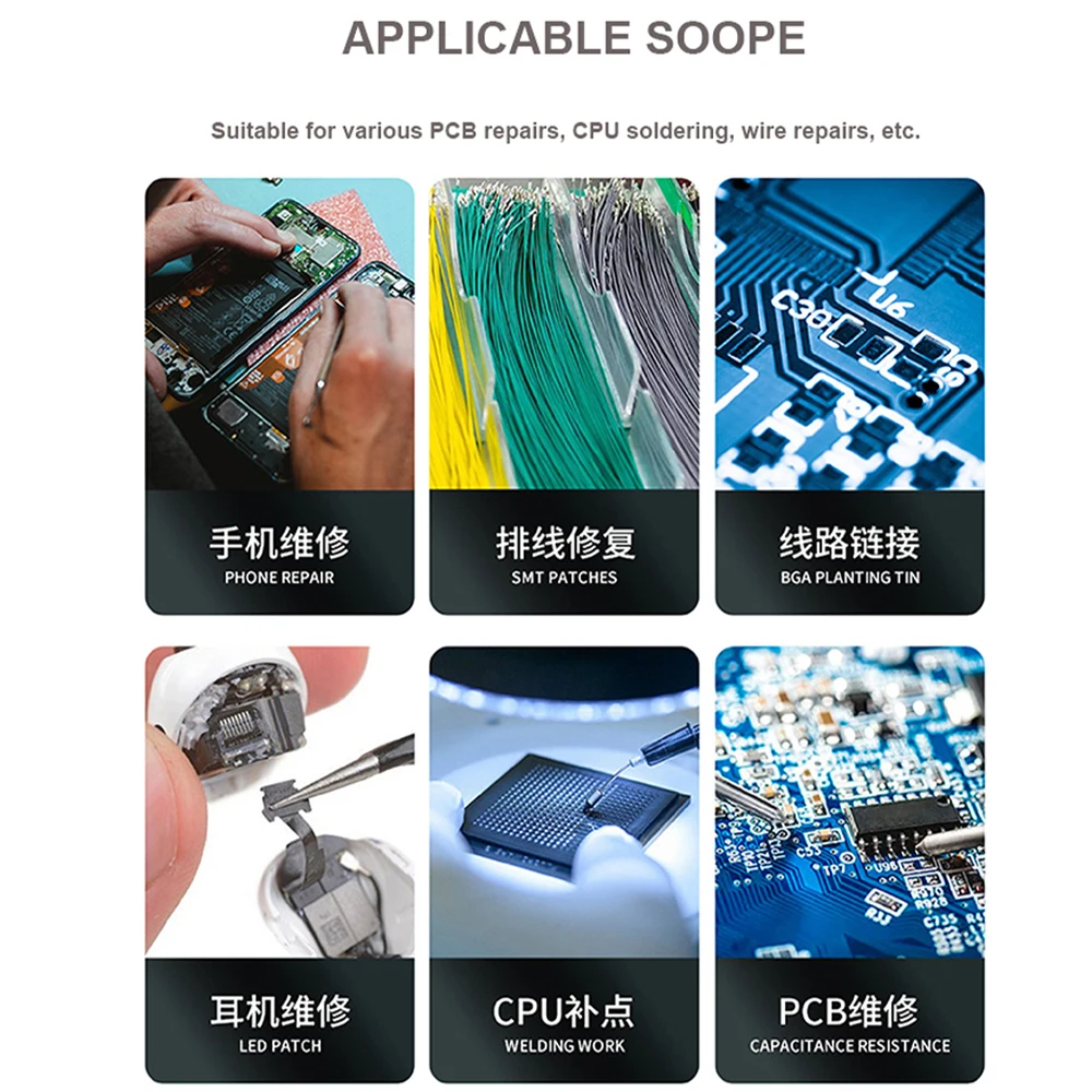 Placa de circuito bga fio condutor de solda 0.01mm/0.02mm fio de ligação de cobre isolado para iphone pcb bga ferramentas de reparo de soldagem