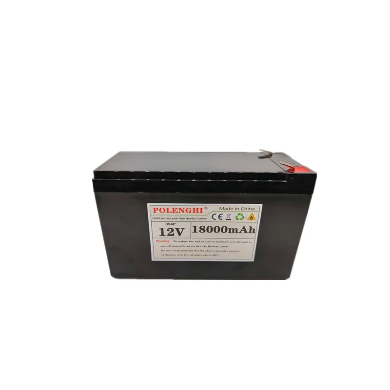 Batteria al litio POLENGHI 3 s6p 12V 18Ah 18000mAh 18650 con BMS 20A ad alta corrente integrato per spray e veicoli elettrici