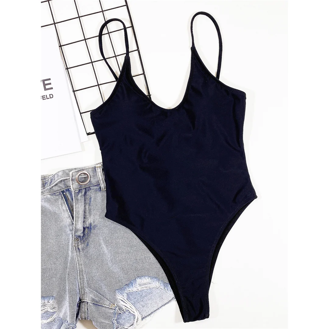 Sexy rückenfreier Monokini-Badeanzug mit Leopardenmuster, einteiliger Badeanzug für Damen, gepolstert, mit hohem Beinausschnitt, Badebekleidung, Badeanzug für Damen, V3238L – Detail 19