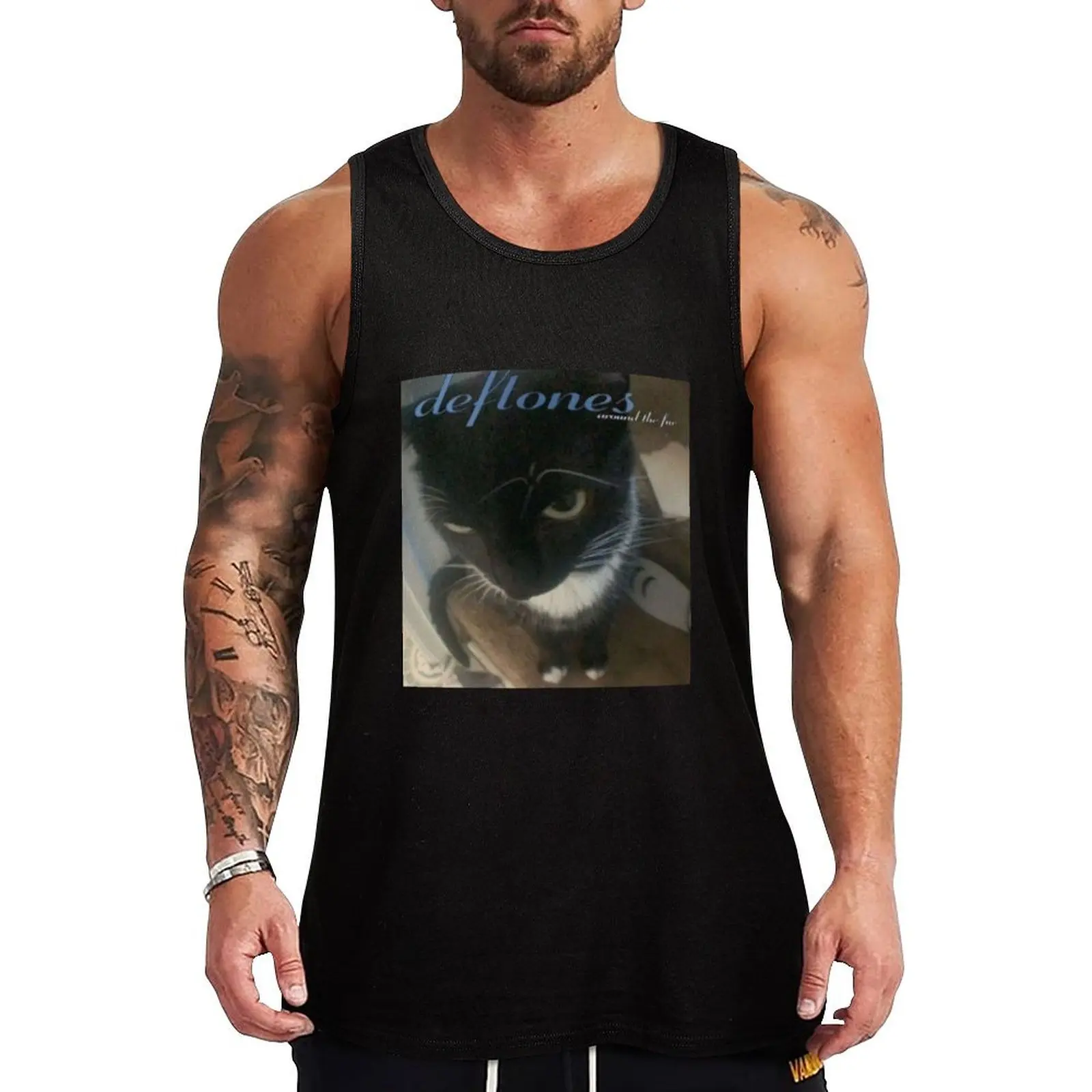 

DEFTONES AROUND THE FUR Tank Top muscle t-shirt vest men sleeveless t-shirts for men gym clothes men