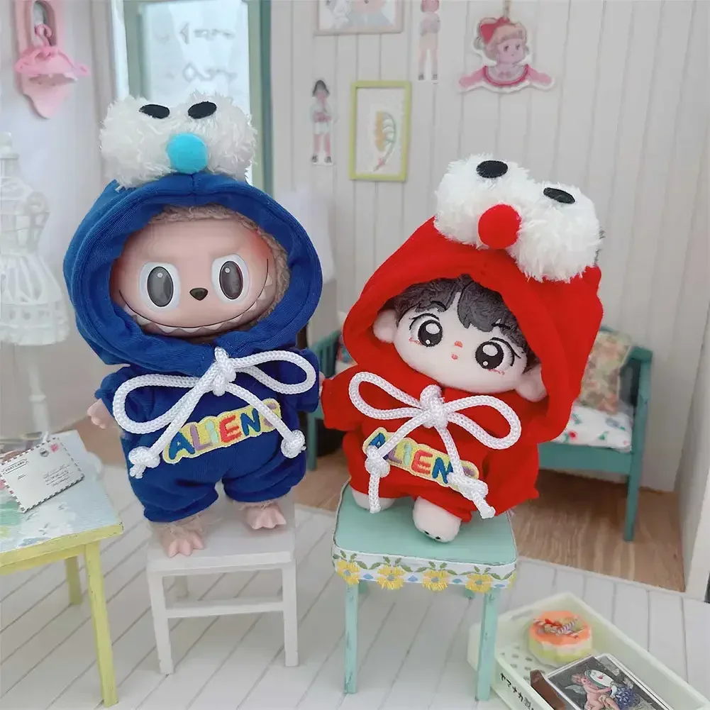 15cm Doll'S Clothes Outfit Accessories For Korea Kpop Exo Labubu Idol Dolls 10cm cotton doll crawling clothes pull-up Clothing