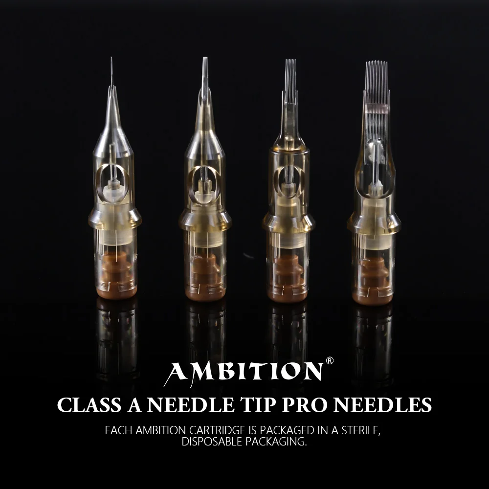 Ambition Tattoo Needle Single Row Integrated Hair Tattoo Disposable Cutting Thread Mist round Needle for Beauty Tools