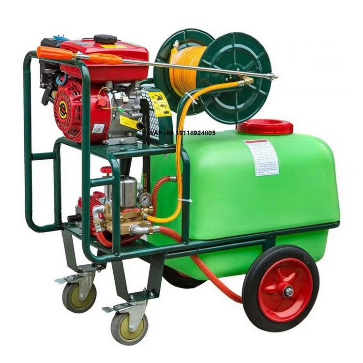 Garden Power Pump Sprayer 160L Wheels Trailer Farm Weed Pest Control Machine 30 Spray Pump Agriculture