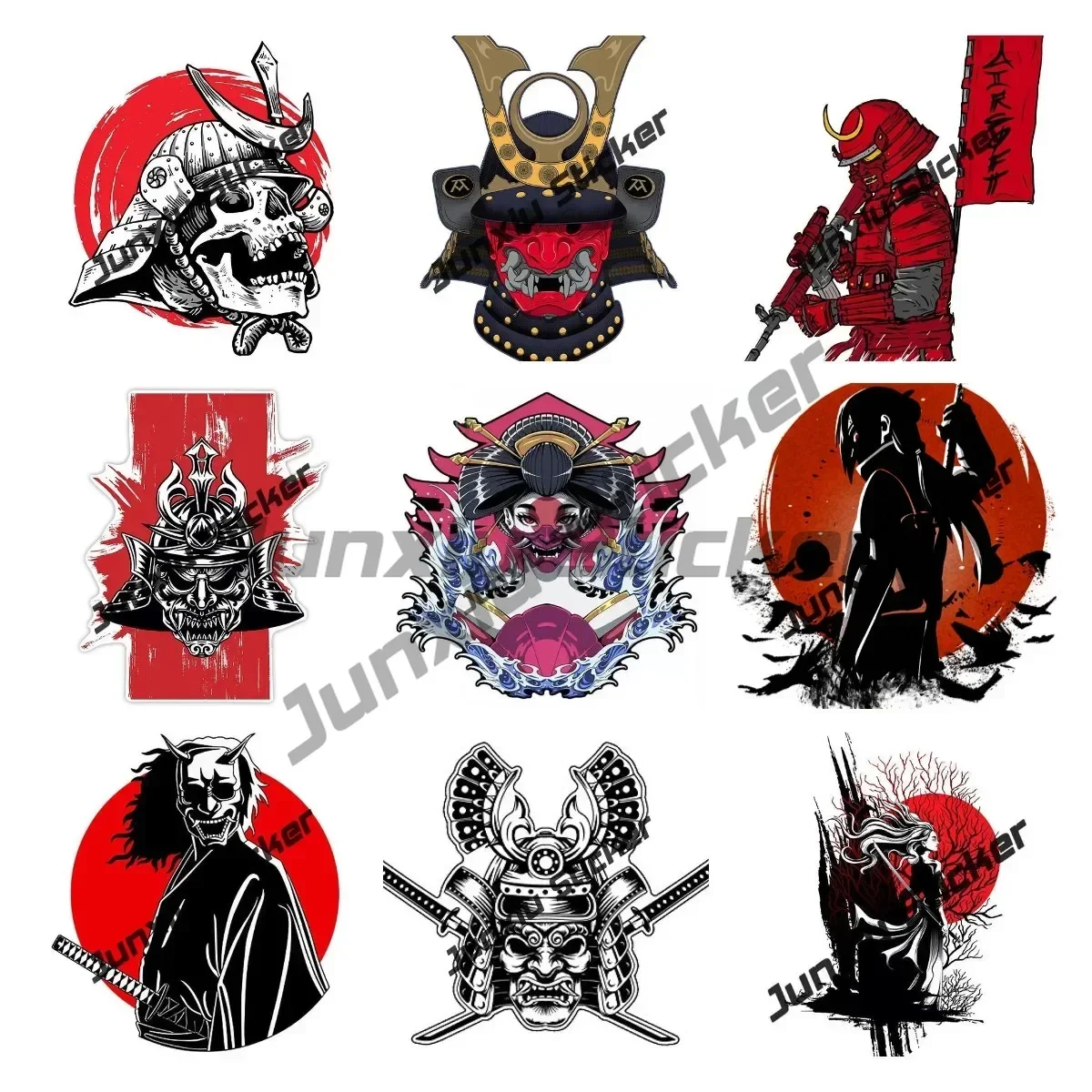 

Japanese Ronin Bushido Decal Samurai Warrior Car Assessoires Sticker Scratch-Proof Sunscreen Decor Camper Windows Graffiti Decal