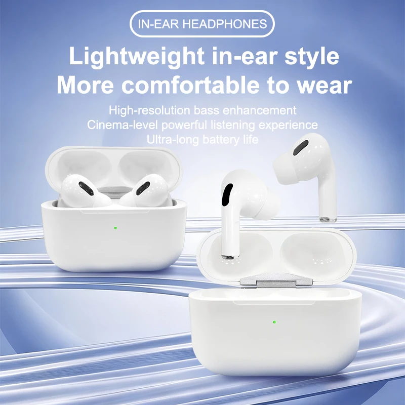 Airs Pro Wireless Headphones Bluetooth Headphones TWS Earbuds Fake AirPods Waterproof Touch with Charging Case for iPhone Xiaomi