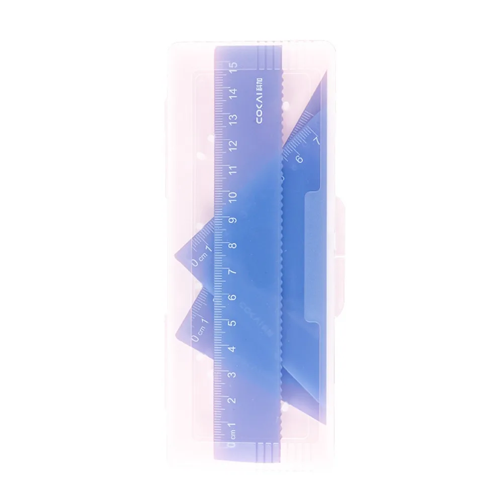 4Pcs New Plastic Ruler Set Stationery 15cm Reglas Rules Set Candy Color School Supplies Drawing Tool