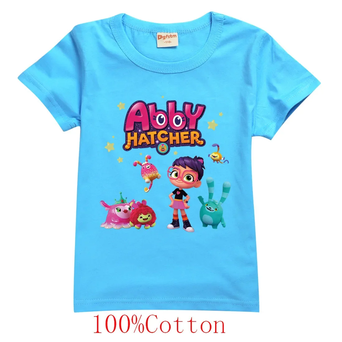 

2-16Y Hot Abby Hatcher Tshirts for Kids Summer Clothes Teenager Boys Short Sleeve T-shirt Top Costume Baby Girls T Shirts