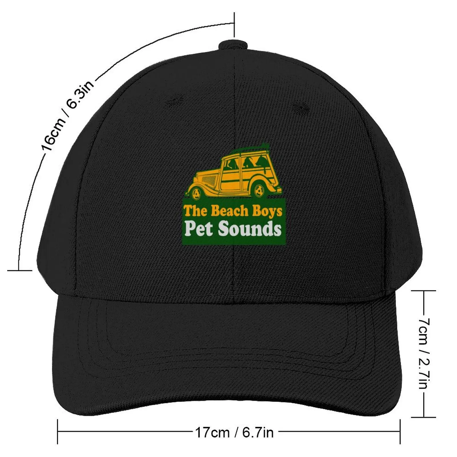 The Pet Sounds Surf Woody Beach Boys Animals Baseball Cap Sun Hat For Children Sunscreen Big Size Hat Women's Hats Men's