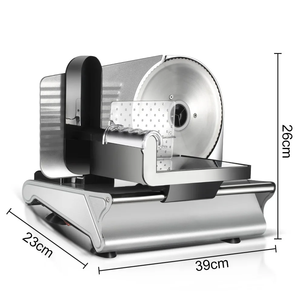 110V Electric Meat Slicer 1-15mm Thickness Adjustable 5