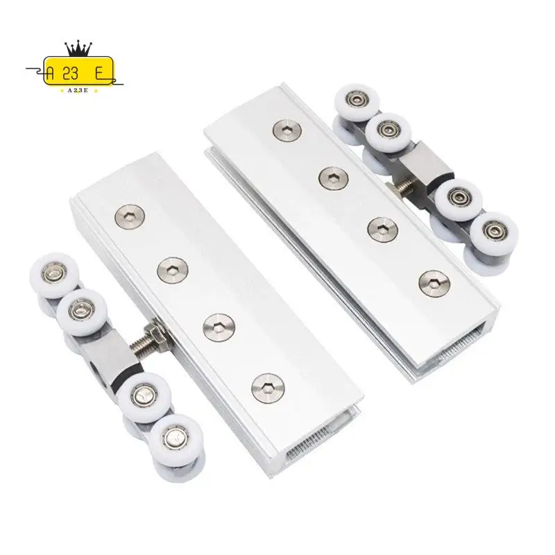 

A23E-8 Rounds For Glass Hanging Wheels Glass Sliding Door Rollers Bedroom Meeting Room Wardrobe Door Roller Silent Caster