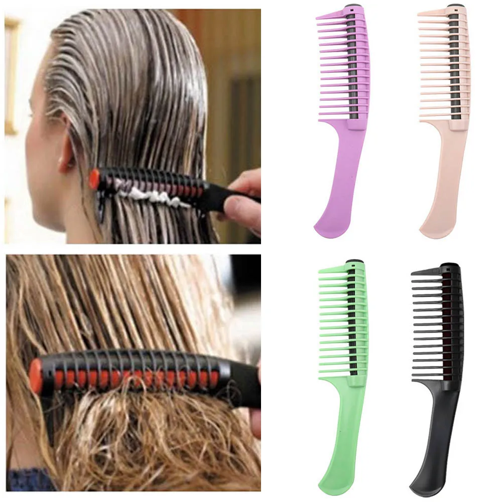 Barbertop Hairdressing Tools Hair Dye Comb Rolling Comb Oil Baking Care Comb Professional Barber Hair Styling Tools Brush