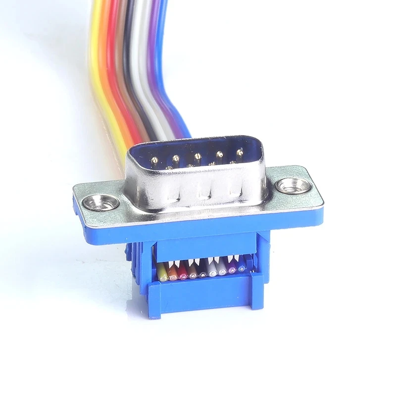 DB9/DB15/DB25 press-line type no welding two rows of RS232 IDC crimp Type D-Sub 485 serial port plug puncture male/female head