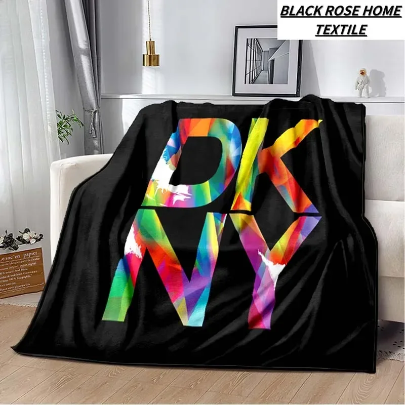 Fashion Art 3D Print D-Dkny Logo Family Gift Bedroom Sheet Outdoor Car Travel Camping Warm Cover Blanket Plush Sleeping Blanket