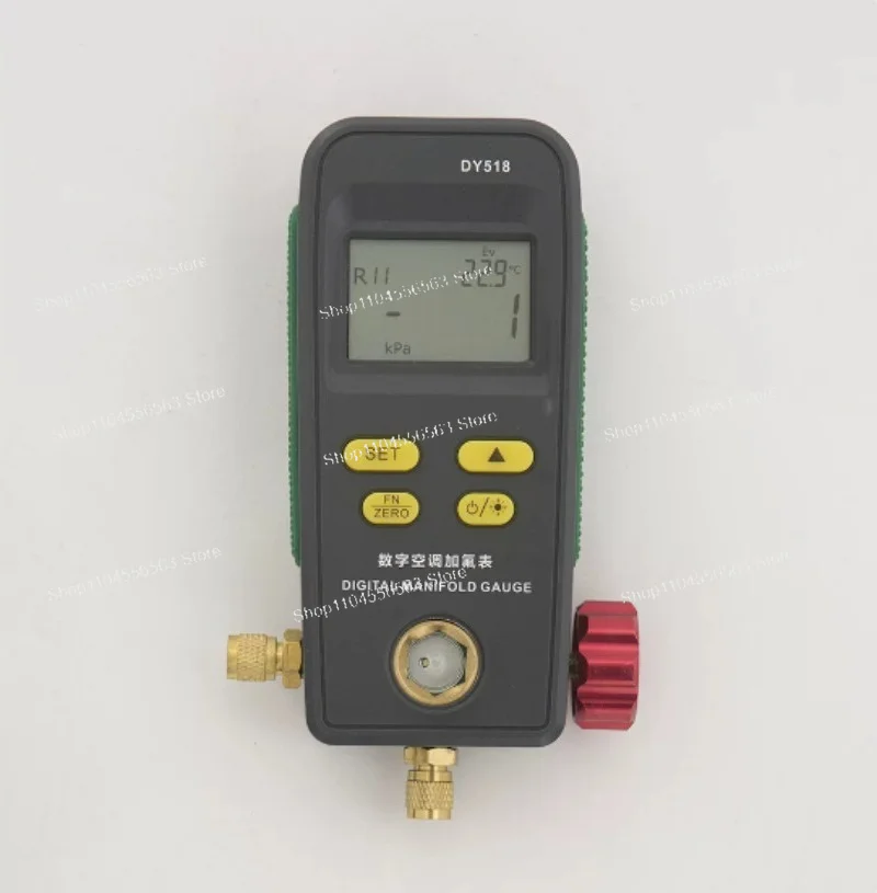 Digital Manifold Gauge Set Refrigerant Pressure Temperature Tester for Car AC R134a R1234yf HVAC Tools