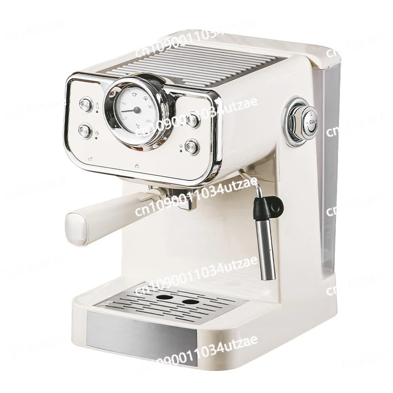 Retro Espresso Machine Household Small Full Semi-automatic 20bar Steam Milk Foam