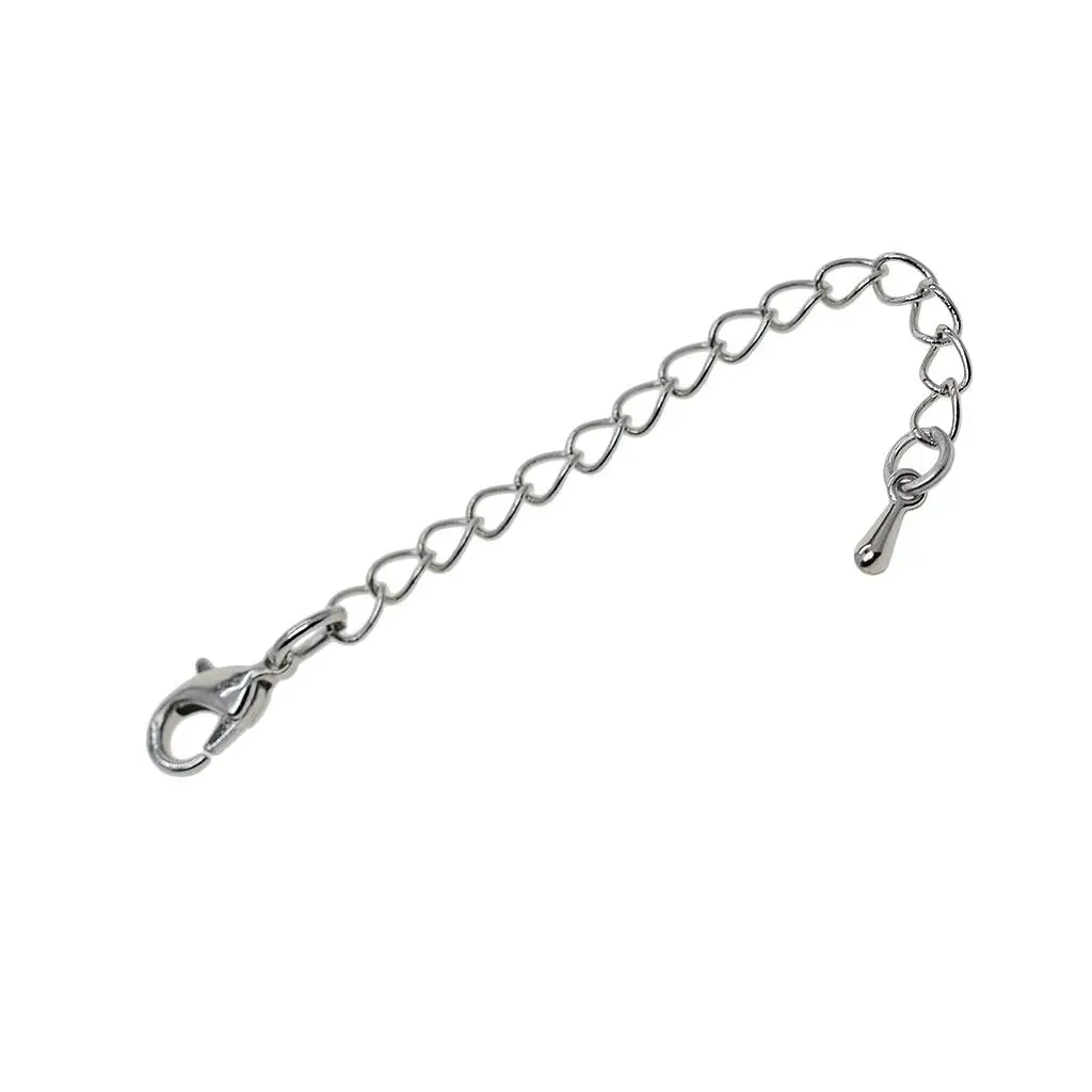 Chain Extender with Lobster Clasp Necklace Extenders Jewelry Making Accessories Bracelet Extension for Craft Work