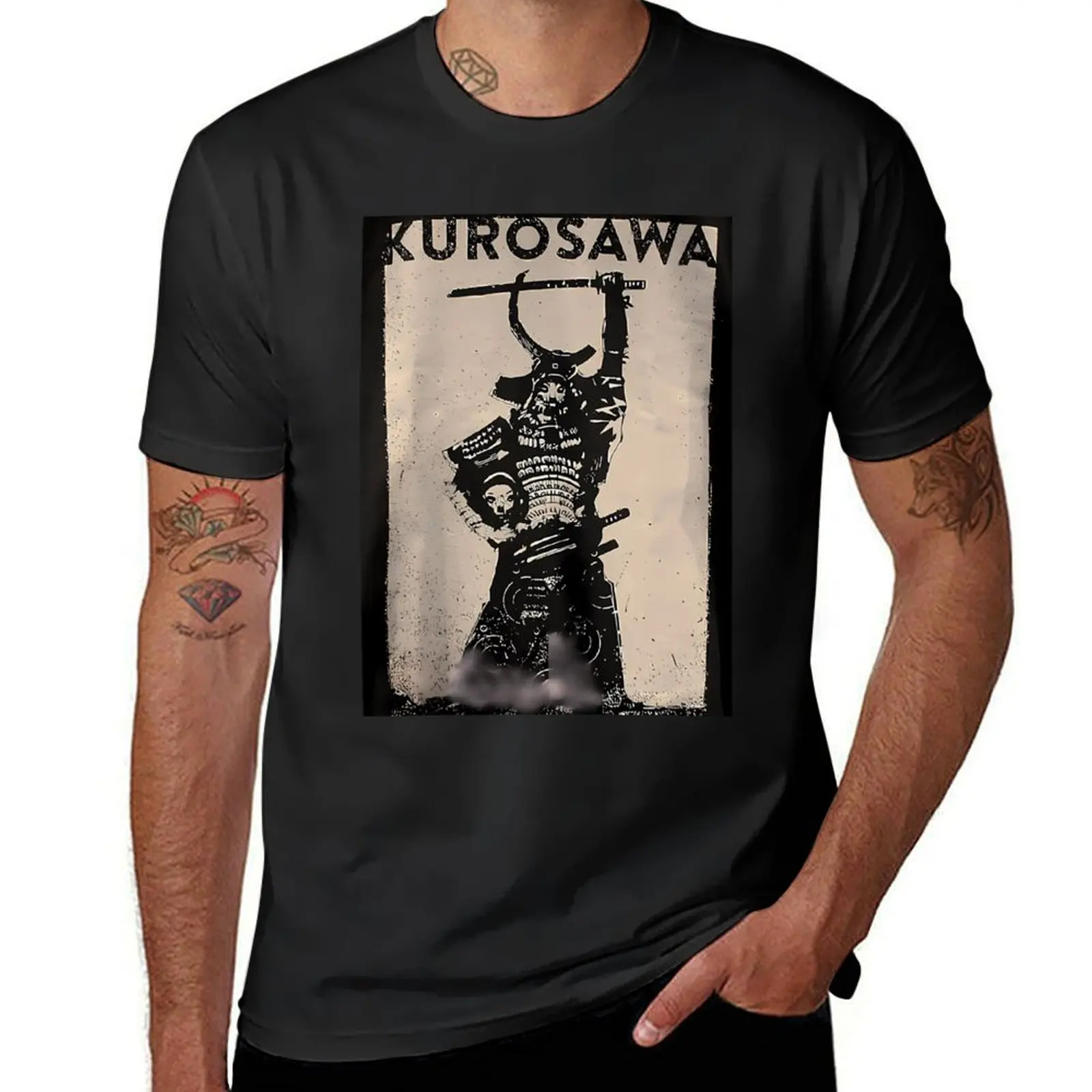 Kurosawa Samurai T-Shirt vintage clothes plus sizes oversized t shirts for men