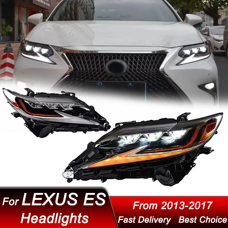 

Pop Car Headlights For Lexus ES ES350 ES200 2013-2017 Full LED New Style Headlamp Assembly Upgrade Projector Lens Accessories Ki