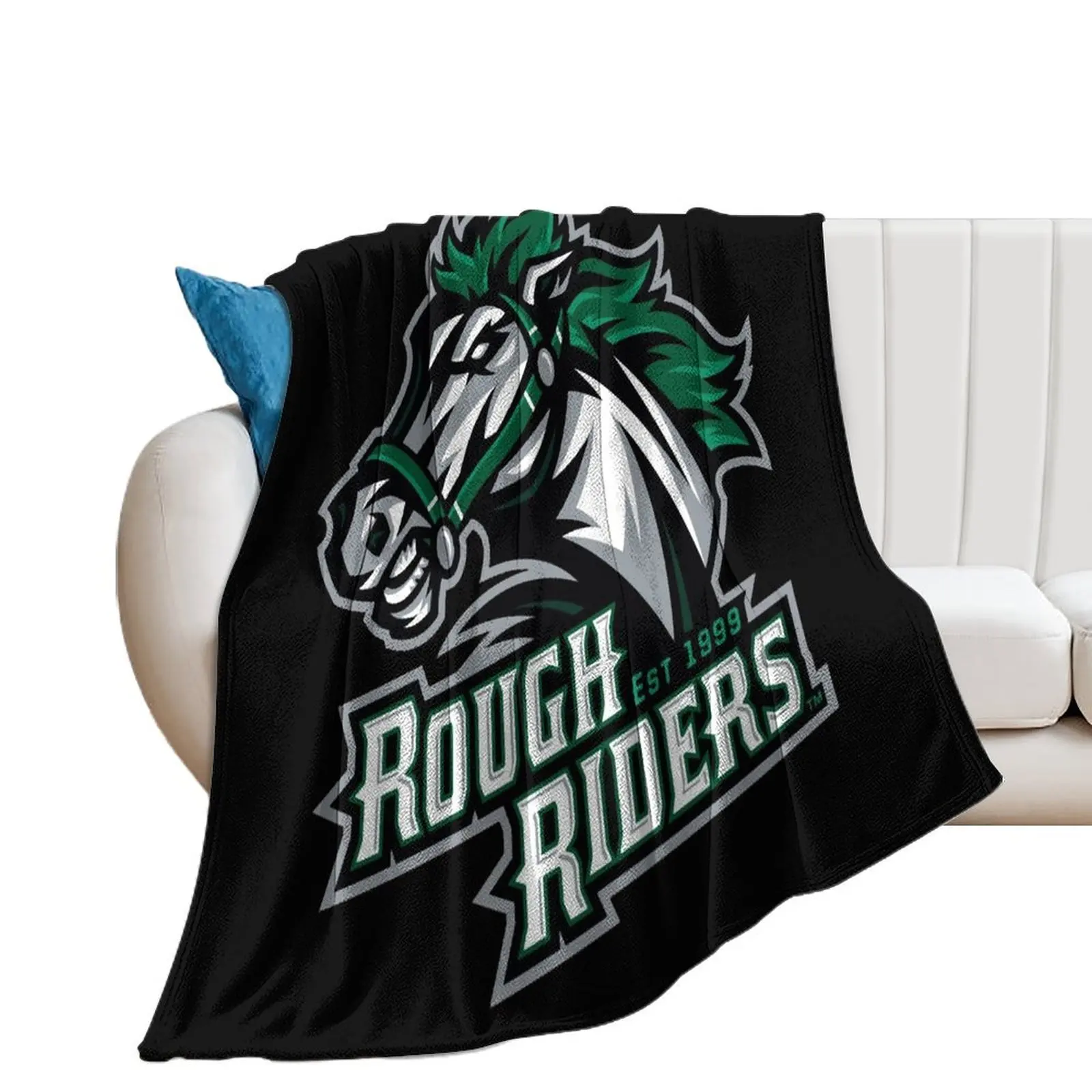 Cedar Rapids RoughRiders Throw Blanket Stuffeds Soft Beds Blankets