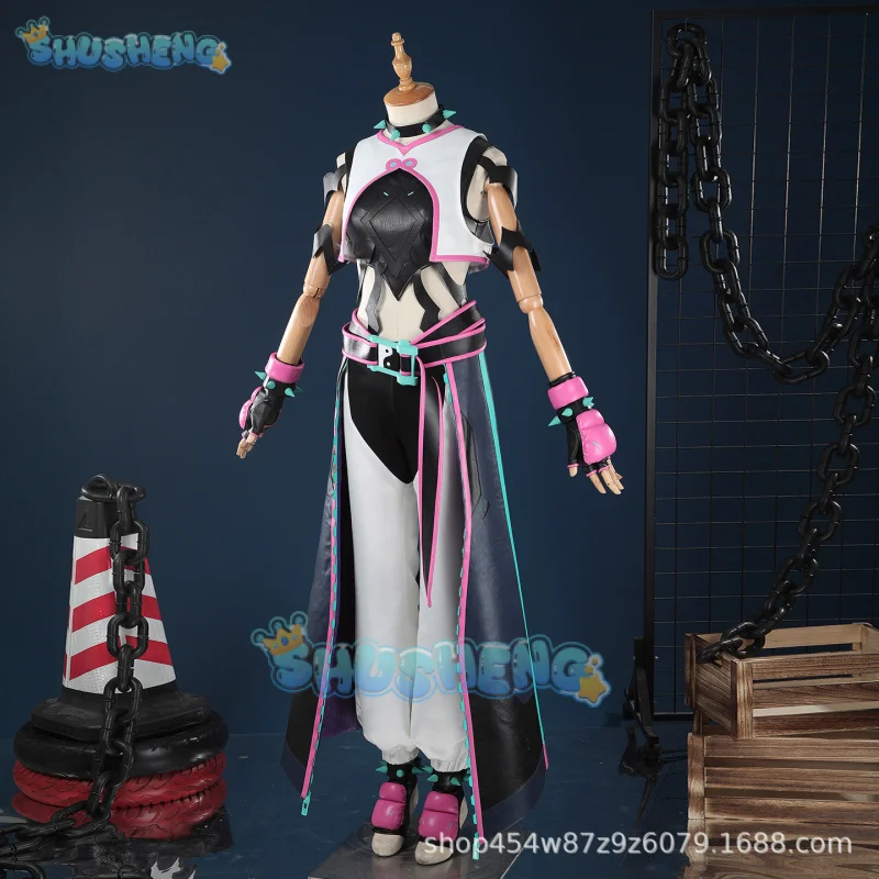 Overwatch Linkage Street Fighter 6 Kiriko Juri Cosplay Costume Uniform Halloween Carnival Party Christmas Play Role Clothing