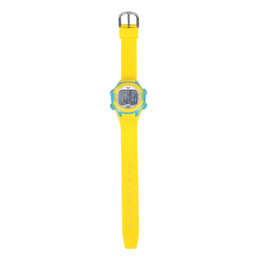 Waterproof Sports Watch Multifunctional Yellow Watch Comfortable Durable Strap Precise Quartz Accessories