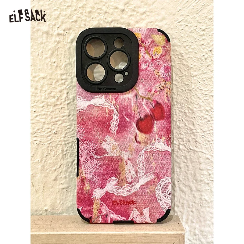 ELFSACK Creative Cute Cartoon Silicone Phone Case Shockproof Protective Cover