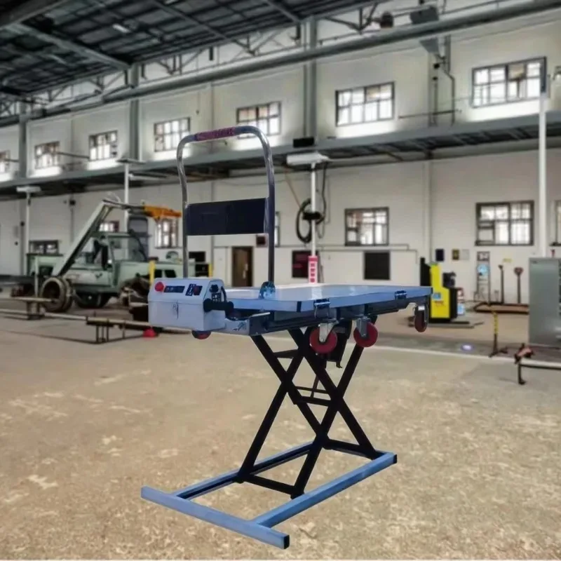 

【Hot Sale】Portable Electric Lifting Platform Trolly Warehouse Trolley Loading Electric Hydraulic Lift Scissor Lift Platform Tran