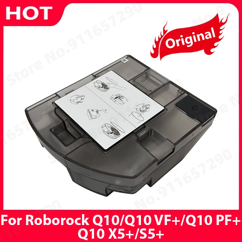 Pièces de rechange pour réservoir d'eau du bac à poussière 2 en 1 Accessoires pour aspirateur Roborock Q10/Q10 VF +/Q10 PF +/Q10 X5 +/S5 +