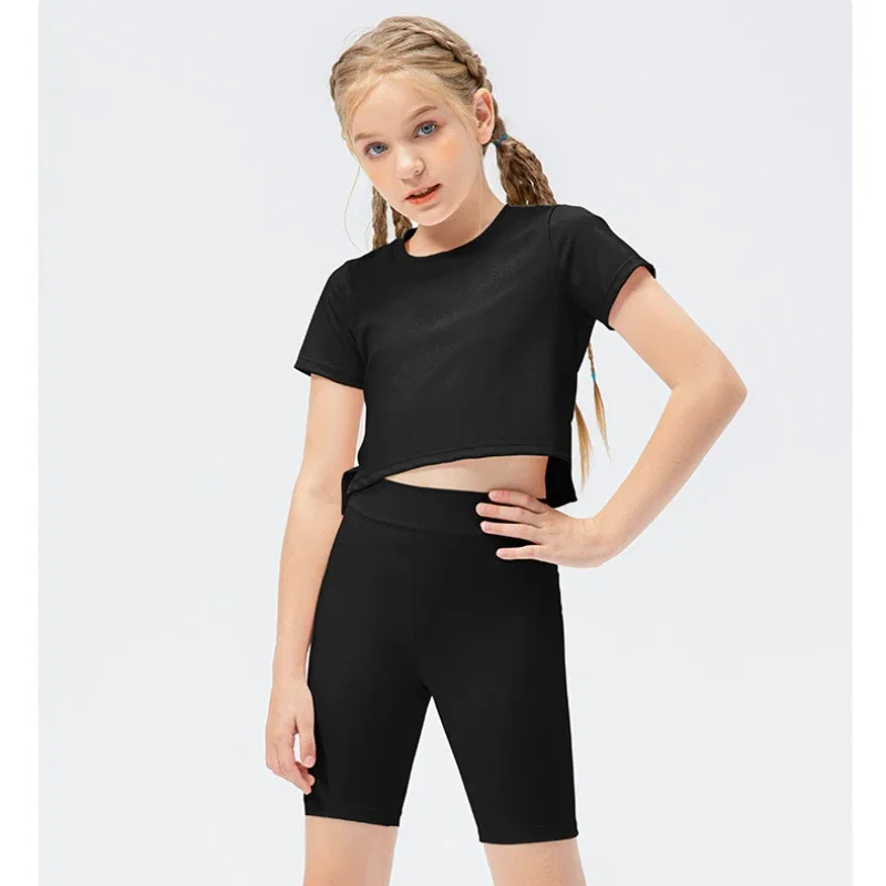 

Fanceey Children's Sports Suit children sports and leisure suits Tights Quick Drying Sports Suit yoga clothes and running suit