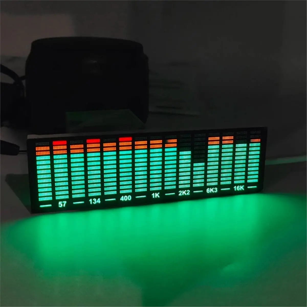 Fits for Music Spectrum LED Pickup Voice Control Rhythm Analyzer Light Display Audio Level Indicator VU Meter Atmosphere Lamp A view 4