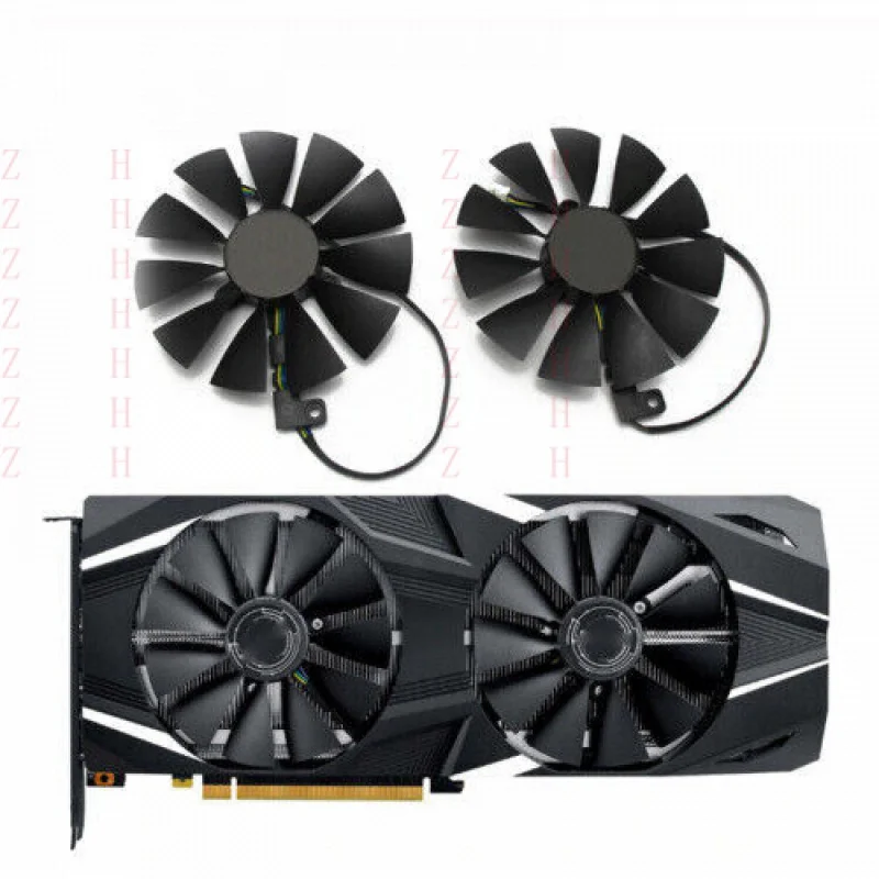 ZHZH    Cooling Fan For ASUS GeForce 2000 Series 2080 2070 2060 T129215SH FDC10U12S9-C