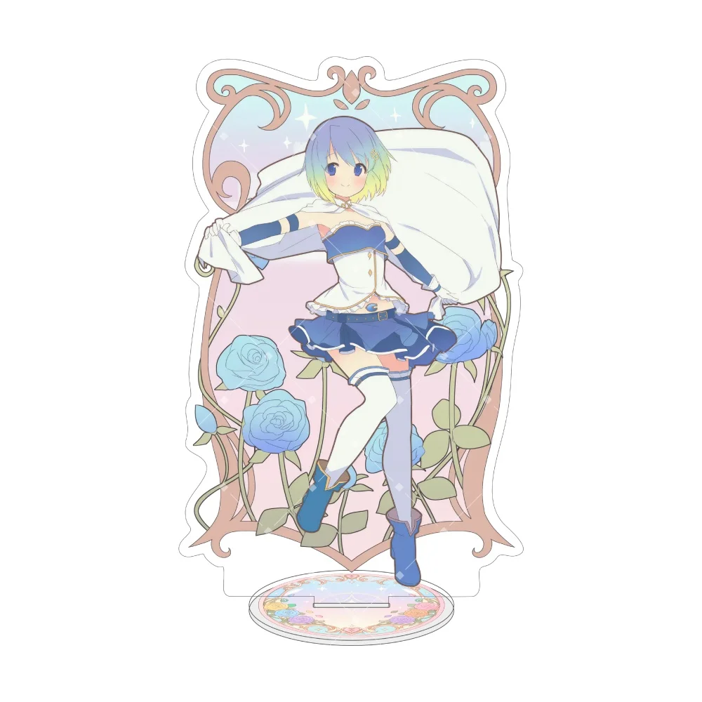 Anime Puella Magi Madoka Magica Acrylic Stand Figurine Madoka Homira Sayaka Kyoko Mucha Cosplay Tabletop Ornament Gift Keychain