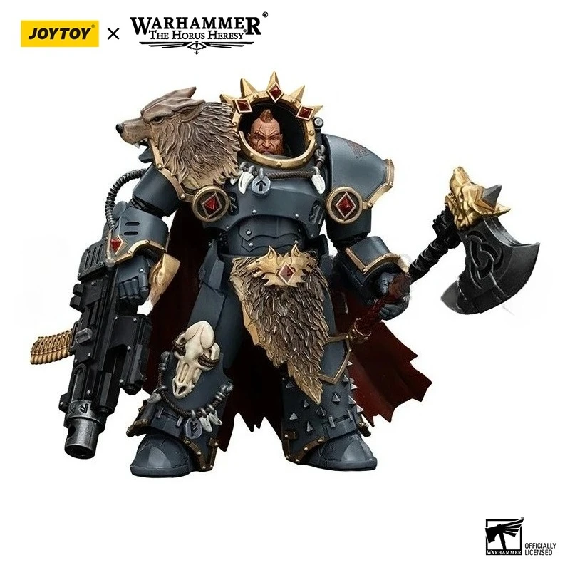 

1/18 JOYTOY Action Figure The Horus Heresy Space Wolves Hvarl Red-Blade Anime Model Toy