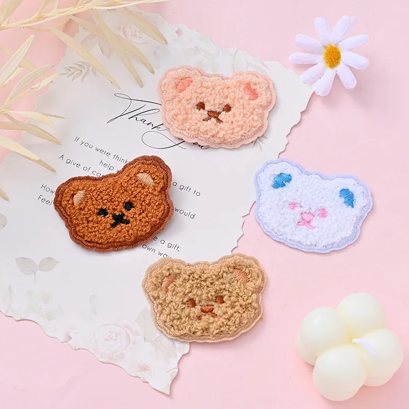 20 шт./лот, аппликация с мультяшным медведем для одежды «сделай сам», шляпа, головные уборы, нашивка для шитья, поделки, перчатки, носки, украшения