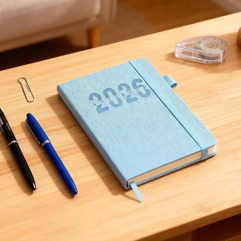 2026 Planner Notebook Daily Weekly Monthly Calendar Supplies Office Stationery Stationery Minimalist Notebook Strip Shape Z5R2